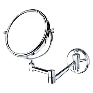 Nimco Kosmetikspiegel - Wand-Kosmetikspiegel, Messing ZR 6992N-26 - Silber, Gold