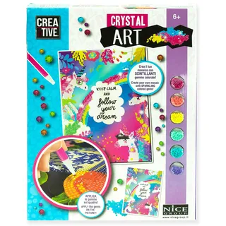 DIAMANTINY - Nice Group Crystal Art Unicorns (L) Diamond Painting Kit komplett, 02051A