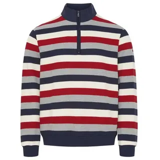 Sea Ranch Hutchinson Halbzippullover - Sr Navy / Grey Melange / Sr Red - 3XL
