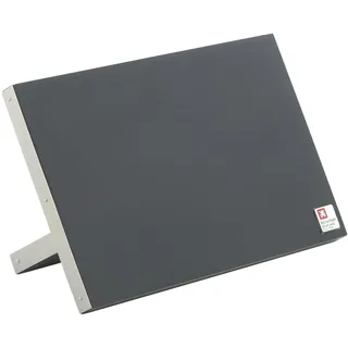 Richardson Sheffield magnetischer Messerblock, Holz, schwarz, Edelstahl-Rand, integrierte Magnetleiste, Magnet Messerblock, Messerhalter, Messermagnet, nimmt bis zu 6 Messer auf