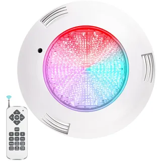 ledmo RGB LED Poolbeleuchtung Unterwasser,PAR56 Einbaugehäuse 38W Poolscheinwerfer (Ersetzt 300W Halogenlampen),IP68 Wasserdicht,Pool lichter mit Fernbedienung 12V AC/DC,Mit 1.5m Kabel,3800LM