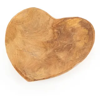 Logbuch-Verlag Kleines Herz Schale Holz 15 x 15 cm Herzschale Valentinstag Geburtstag Muttertag als Kleinigkeit