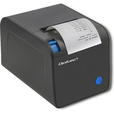 Qoltec 50246 Receipt printer thermal max. 72 mm (USB 2.0), Belegdrucker, Schwarz
