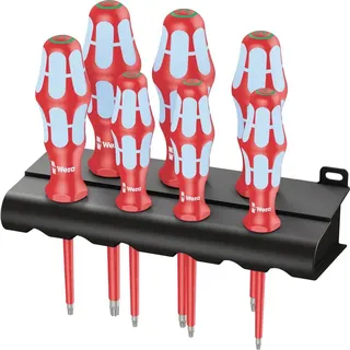 WERA 3167 i/7 Rack VDE Torx-Schraubendreher T 8/T 9/T 10/T 15/T 20/T 25