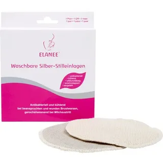 Elanee Silber-Stilleinlagen, 1 Paar