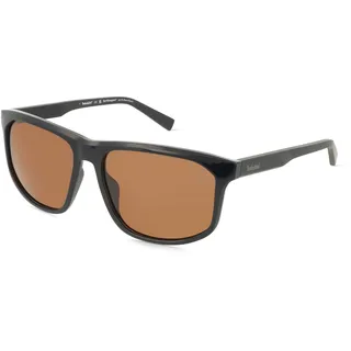 Timberland TB00036-H Herren-Sonnenbrille Vollrand Rectangular Kunststoff-Gestell, schwarz
