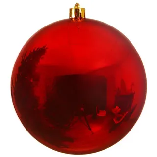 Christbaumkugel , Rot , Kunststoff , 25 cm , Kugel , Dekoration, Weihnachtsdekoration, Christbaumschmuck, Christbaumkugeln