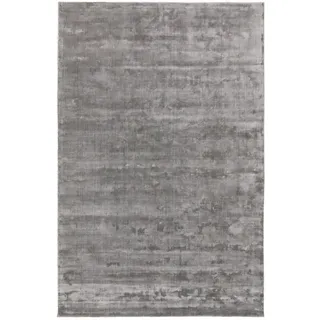 Kunstloft Viskoseteppich Nela Grau 120x170 cm , Textil , Beton Optik , Rechteckig , 120x1 cm , Gots , für Fußbodenheizung geeignet , Teppiche und Böden, Teppiche