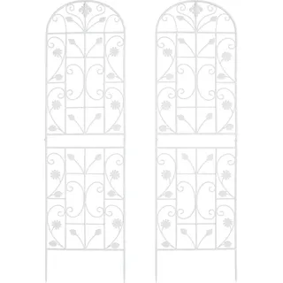 Rankgitter - Kletterhilfe Typ C - 2er-Set - Bogenform - Eisen - 50×180 cm - Für Kletterpflanzen - Gold