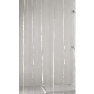 KLEINE WOLKE Claro Duschvorhang PEVA, Clear, 180x200 cm,