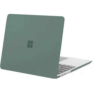 MOSISO Hülle Nur Kompatibel mit Microsoft Surface Laptop Go 2/1 12,4 Zoll 2023 2022 2020 Version (Modelle: 2013 & 1943), Schutzhülle Kunststoff Hartschale Case Cover, Smaragdgrün