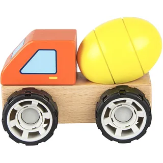 Iwood Holzbau-Set: Montierbar und zerlegbar, Fahrzeug zum Zusammenbauen: Betonmischer, Mehrfarbig, einzigartig (13017)