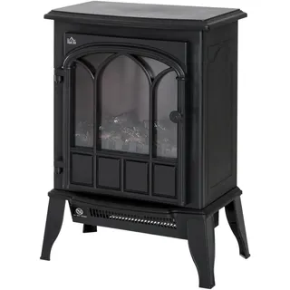 Homcom Standkamin Elektrokamin Schwarz