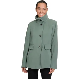 Wolljacke GIL BRET, Damen, Gr. 46, blau (stormy sea), Obermaterial: 75% Wolle, 20% Polyamid, 5% Kaschmir, unifarben, regular fit taillenbedeckt, gerader Abschluss, Jacken Wolljacke, mit Taschen