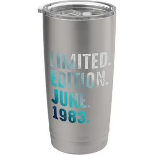 Limitierte Auflage Juni 1983 Retro Vintage 1983 Doppelwandiger Edelstahl-Thermobecher