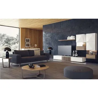 Graues Wohnzimmersofa Luxus Dreisitzer Polstercouch Moderne Möbel Stil - Grau