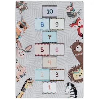 XXXLutz Kinderteppich Play 2903 Grau - 100x150 cm,