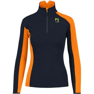 KARPOS 2532022-013 FEDERA H.-Z W Fleece Sweatshirt Damen Vulcan/Vibrant ORANGE Größe L