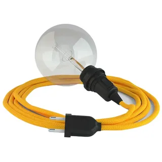 Creative Cables Rm10 5 M Hängeleuchte Für Lampenschirm - Yellow / Black - One Size