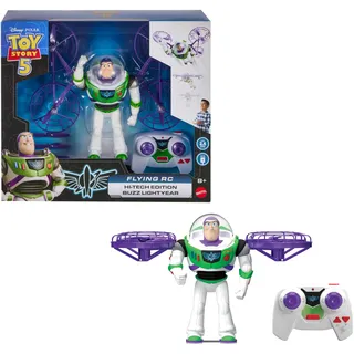 Toy Story Disney und Pixar 5 fliegende Actionfigur Buzz Lightyear Hi-Tech Edition mit Fernsteuerung, 8 Jahr(e), Mehrfarbig, Kunststoff