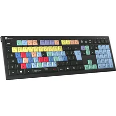 Logickeyboard Cubase/Nuendo Astra2 BL fr. (PC) (FR, Kabelgebunden), Tastatur, Schwarz