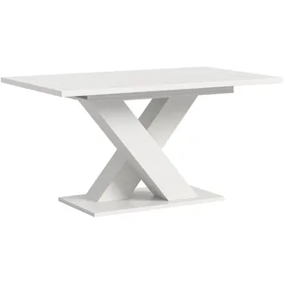 VCM Ausziehtisch 150 x 76 x 90 cm weiß