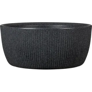 Scheurich Pflanzschale Linetto Ø 28,6 cm x 12,6 cm Stony Black