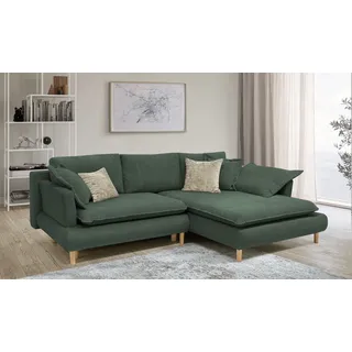 Collection AB Ecksofa »Mandela L-Form« mit Bettfunktion und Bettkasten, grün