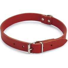 Beeztees BZ LEDERHALSBAND ROT 62X25 (Hund, Allgemein), Halsband + Leine