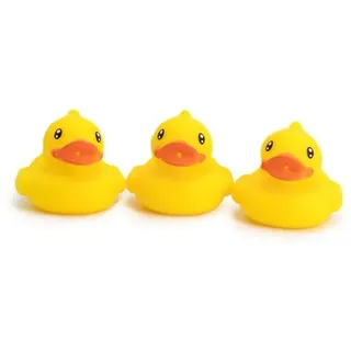Tachan - Set mit 3 gelben Gummi-Enten, für Bad und Pool, Badewanne für Kinder und Babys (756T00583)