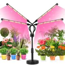 YIKEDAN Pflanzenlampe LED, Pflanzenlicht, 72 LEDs Pflanzenleuchte Wachsen licht Vollspektrum für Zimmerpflanzen mit 360° Schwanenhals, 4 Köpfe Grow Lampe für Pflanzen...