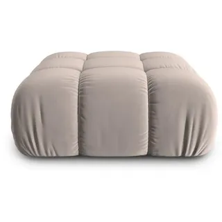micadoni Pouf, beige Textil, 94x39x94 cm, Hergestellt in Europa, Oeko-Tex®, Wohnzimmer, Hocker, Poufs