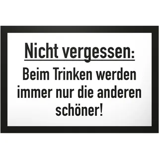 DankeDir! Trinken schöner Schild mit Spruch - lustiges Geschenk für ihn Geschenkidee Geburtstagsgeschenk Männer Jungs Party Deko Zubehör Scherzartikel JGA - Accessoire Fotobox