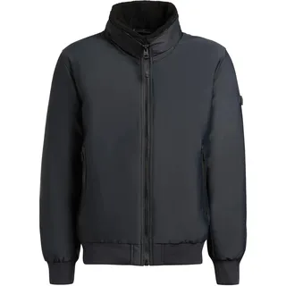 khujo Outdoorjacke "Outdoorjacke Ginster" ohne Kapuze Herren Winterjacke mit Teddyfleece-Besatz und magnetischen Details, obrage grau