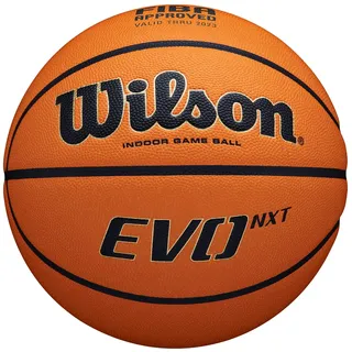 Wilson EVO NXT FIBA GAME BALL, Mischleder, Indoor-Basketball, 6