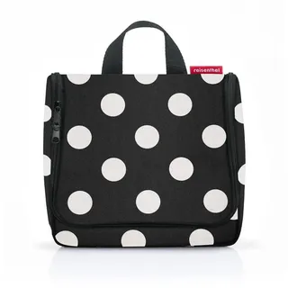 Reisenthel toiletbag - praktischer Kulturbeutel mit Haken, wasserabweisendes Material, Couleur:dots White