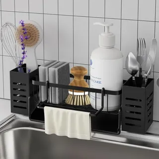 Küchen- und Badezimmer Organizer mit Selbstentleerender Ablaufwanne