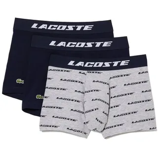 Lacoste 5h5914 Boxershorts 3 Einheiten - Heather Grey / Navy / Navy - S