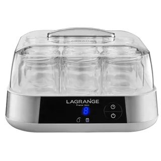 LAGRANGE, Joghurtbereiter, französisches Produkt, 9 Gläser aus Glas, 1,5 l, programmierbar, automatische Abschaltung, akustisches Signal, 18 W, 459002
