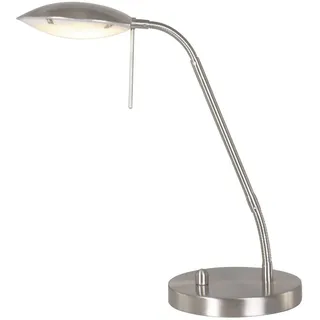 LED Tischleuchte Dimmbar Metall Glas Stahl 46 cm 10 W 2700 K Büro