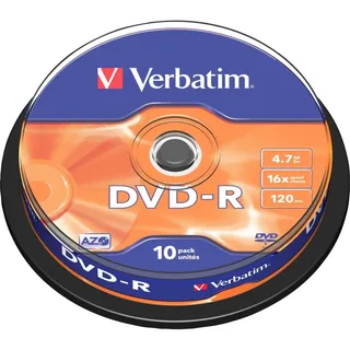 Verbatim DVD-R 4.7GB 16x, 10er Spindel (43523)