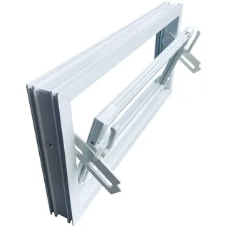Kellerfenster weiss 50 x 30 cm Einfachverglasung