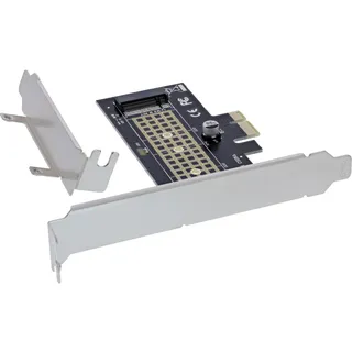 InLine PCI Express Karte zu 1x intern NVMe M.2 Key M, PCIe x1,