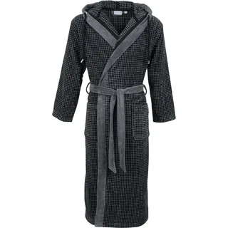 Carl Ross Velours Bademantel Schwarz L