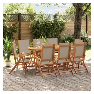 vidaXL Modell 10 Set 9-tlg. Braun