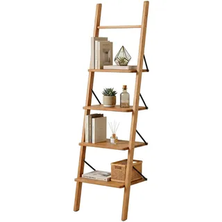 Relaxdays Leiterregal Standregal 180 x 44 x 35 cm Natur