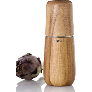 AdHoc MP711 Salzmühle oder Pfeffermühle Yono 18cm, Edelstahl | Akazienholz