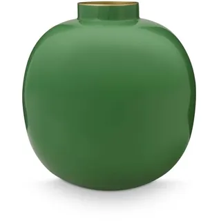 Pip Studio Metall Vase Grün 23cm
