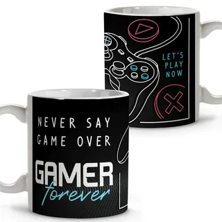 Gaming-Tasse. Originelle Tassen zum Verschenken. Personalisierte Tasse. Keramiktasse 330 ml. Gaming-Geschenke. Gaming-Zubehör. Tasse Mando spielen. Playstation-Tasse