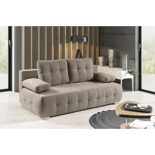 werk2 »Indigo Bettsofa mit Bettkasten, Breite 205cm, hochwertige Verarbeitung« 2-Sitzer Sofa und Schlafcouch mit Federkern & Bettkasten,